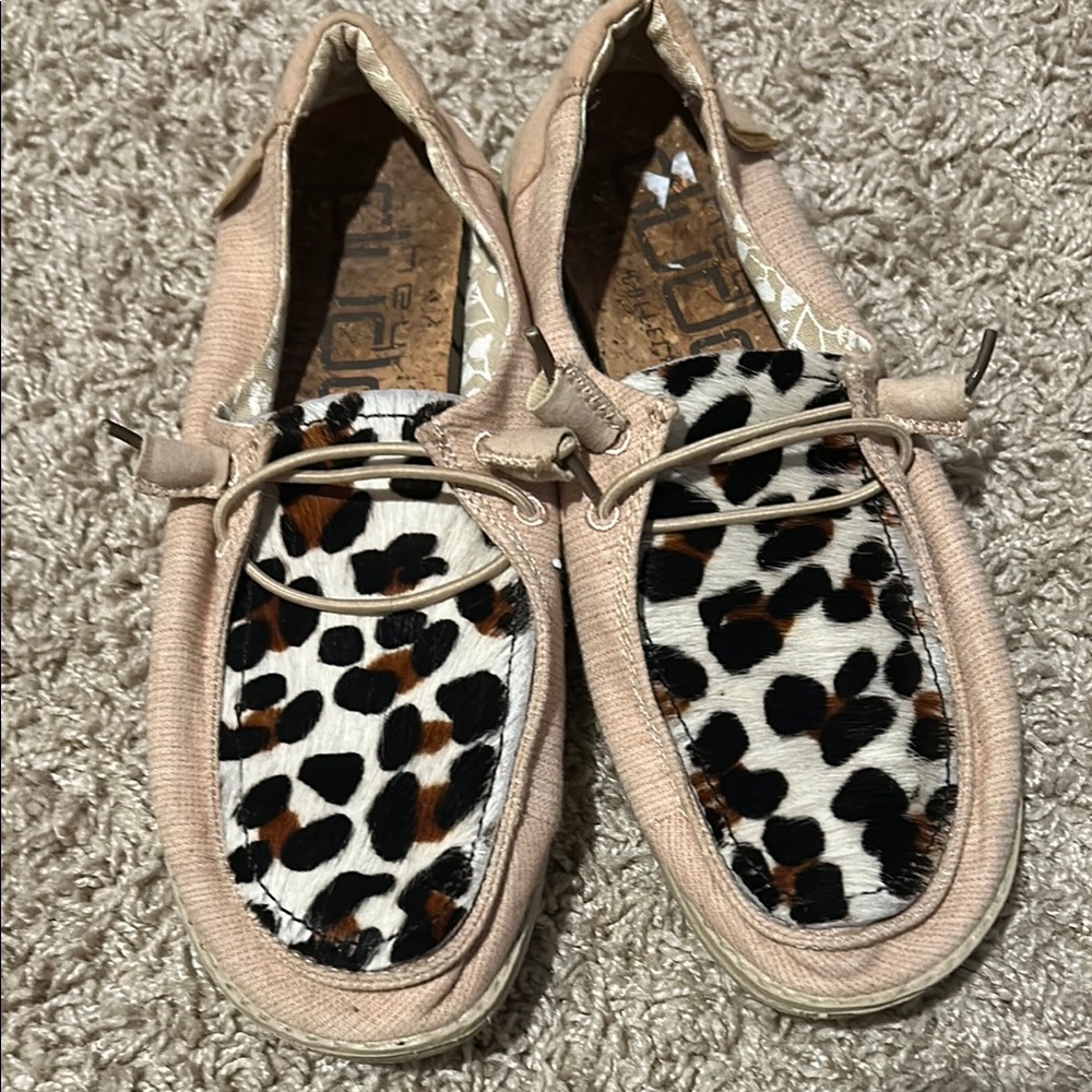 Leopard Print Hey Dude Women's Shoes